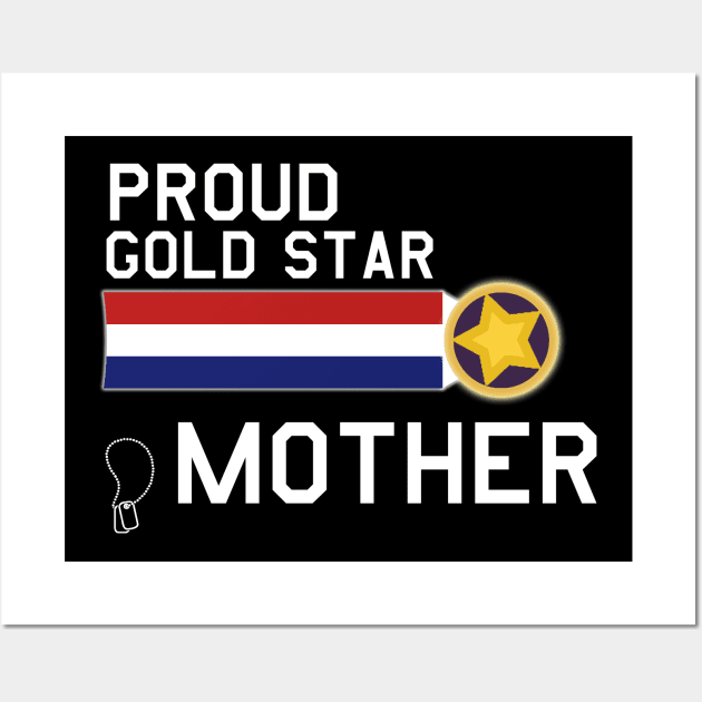 Proud Gold Star Military Mother Wall Art by Pistols & Patriots